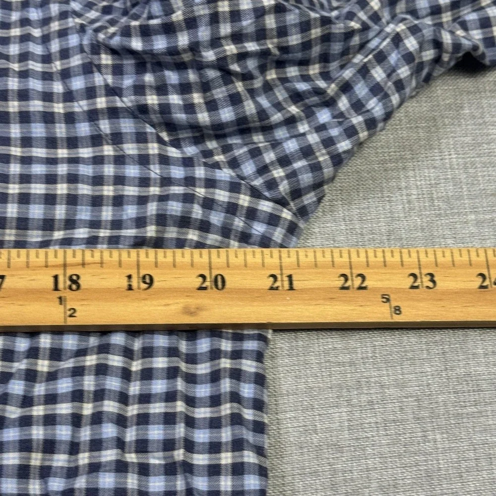 Ralph Lauren Button-Down Shirt Mens Medium Blue Check Long Sleeve Classic Fit